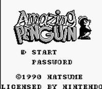 une photo d'Ã©cran de Amazing Penguin sur Nintendo Game Boy